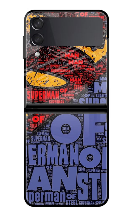 Superman Samsung Galaxy Z Flip4 Glass Case