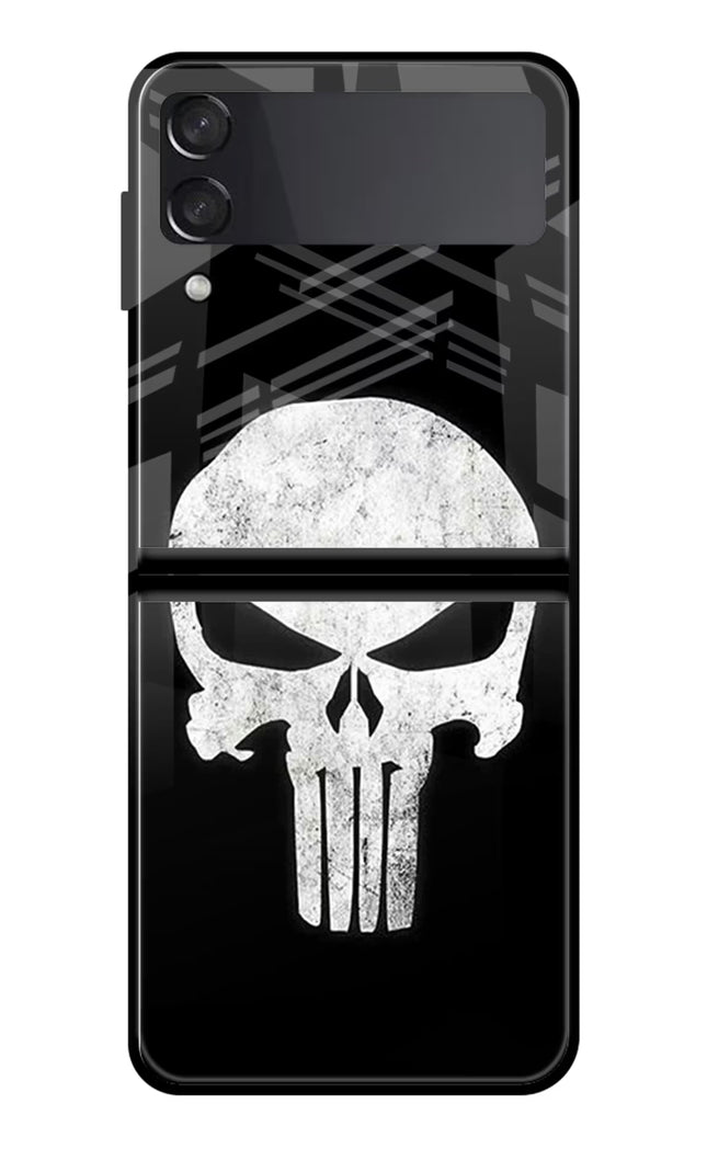 Punisher Skull Samsung Galaxy Z Flip4 Glass Case