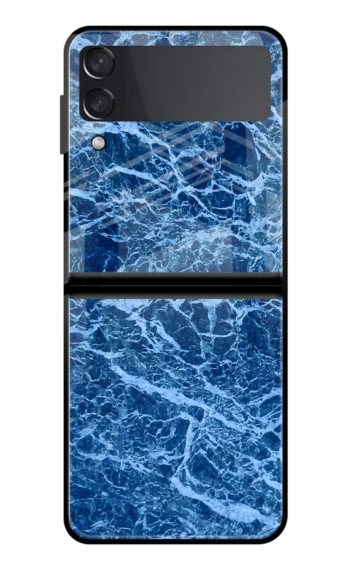 Blue Marble Samsung Galaxy Z Flip4 Glass Case Back Cover by Casekaro