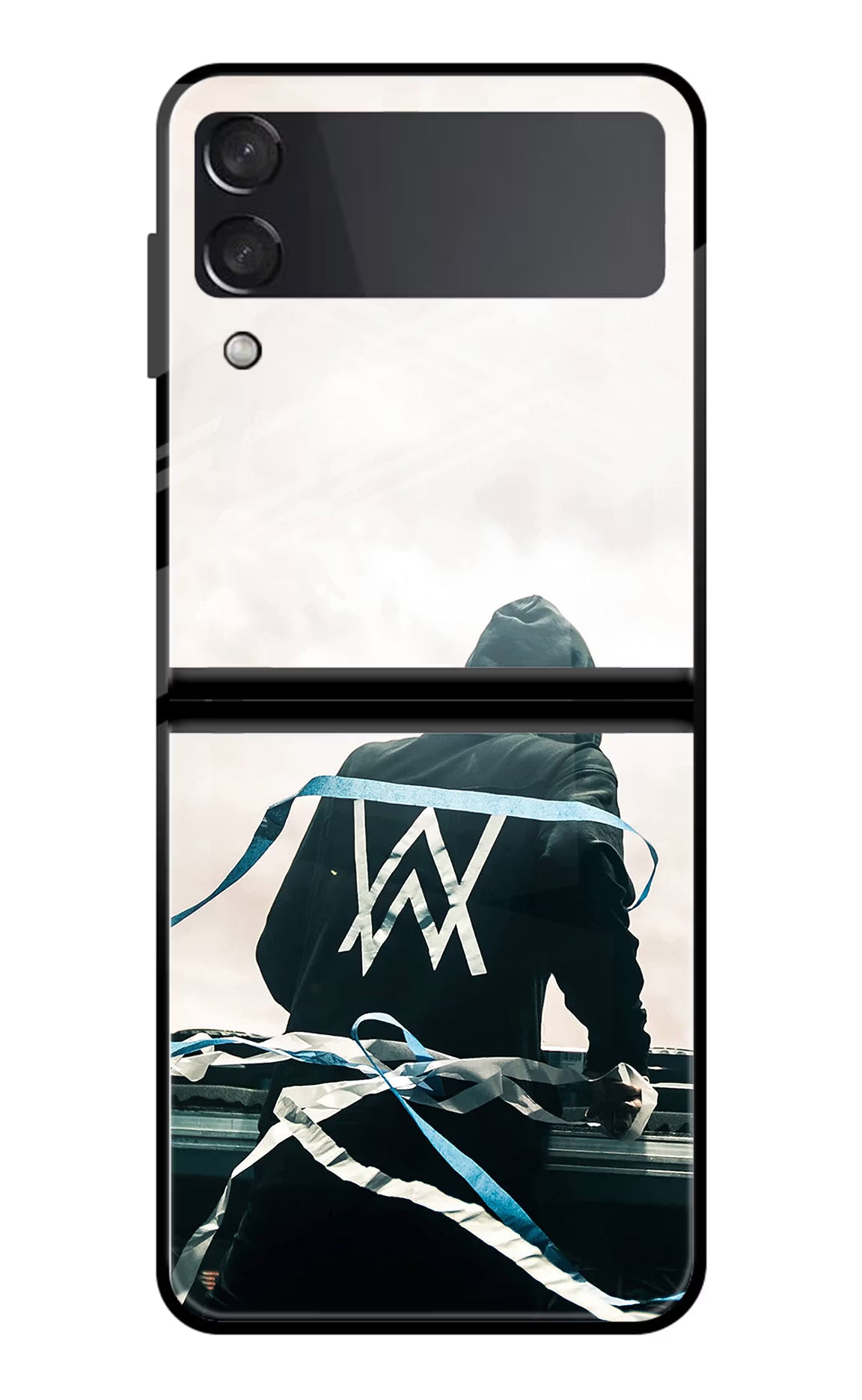 Alan Walker Samsung Galaxy Z Flip4 Glass Case Back Cover by Casekaro
