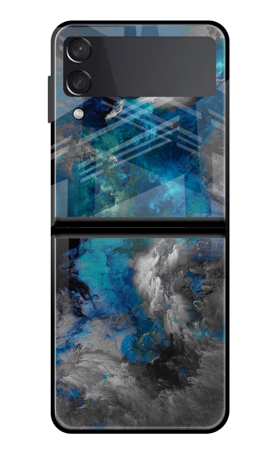 Artwork Samsung Galaxy Z Flip4 Glass Case Back Cover by Casekaro