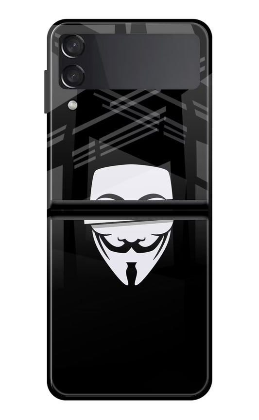 Anonymous Face Samsung Galaxy Z Flip4 Glass Case