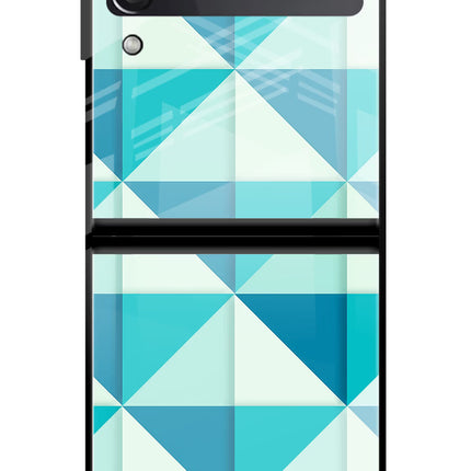 Abstract Samsung Galaxy Z Flip4 Glass Case