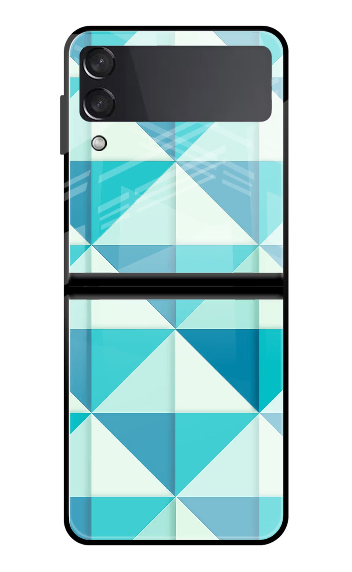Abstract Samsung Galaxy Z Flip4 Glass Case
