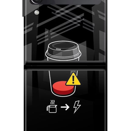 Coffee Samsung Galaxy Z Flip4 Glass Case