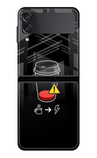 Coffee Samsung Galaxy Z Flip4 Glass Case