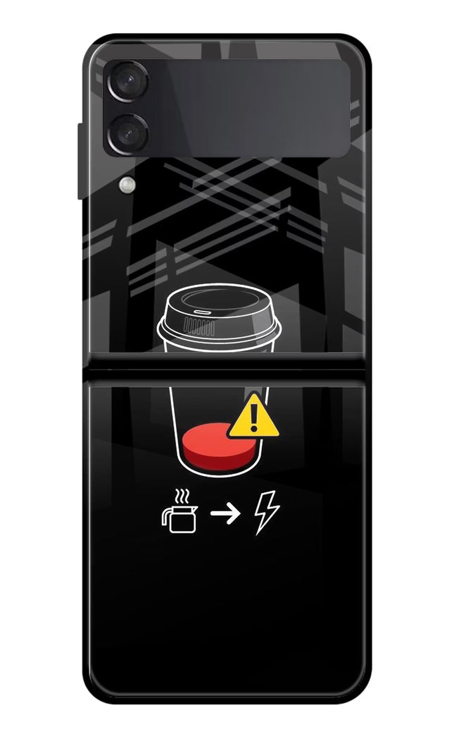 Coffee Samsung Galaxy Z Flip4 Glass Case