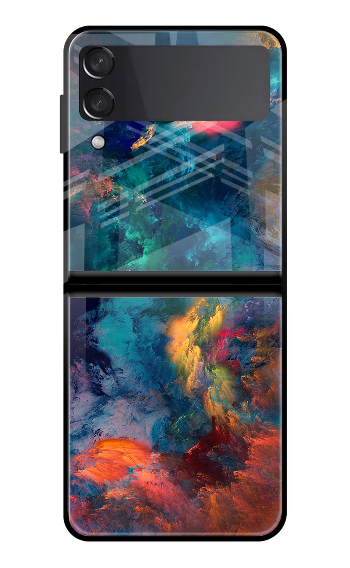 Artwork Paint Samsung Galaxy Z Flip4 Glass Case Back Cover by Casekaro