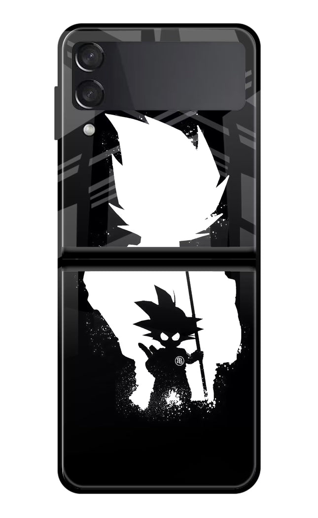 Goku Shadow Samsung Galaxy Z Flip4 Glass Case