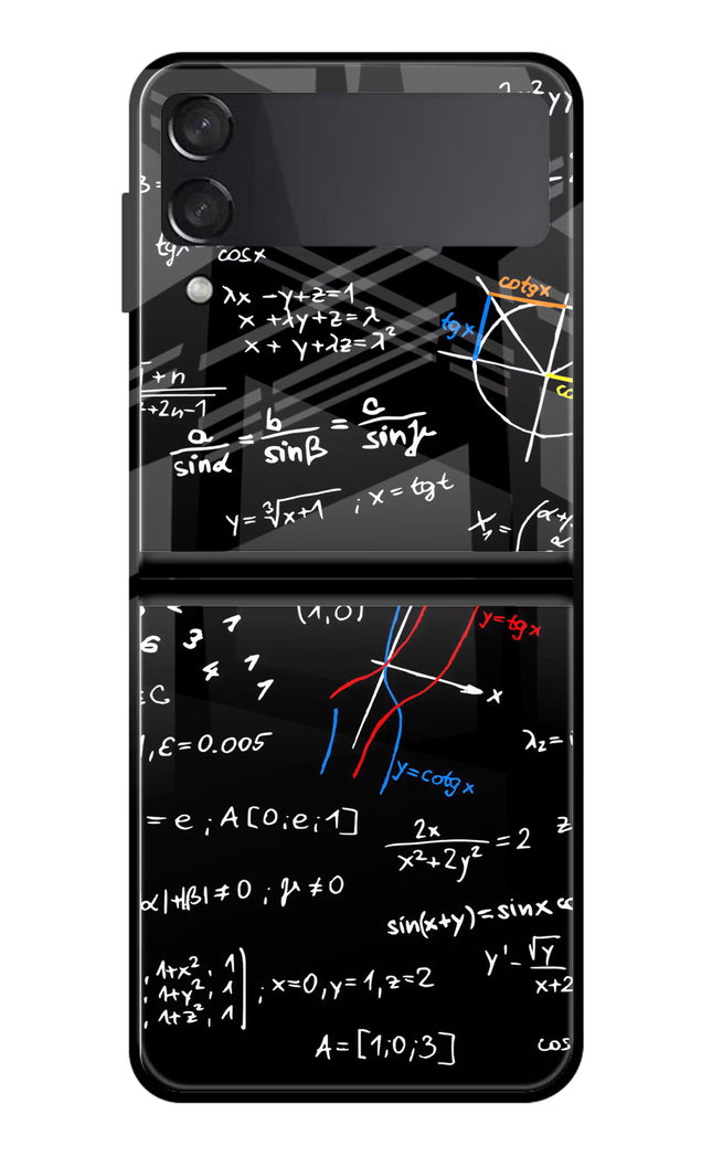 Mathematics Formula Samsung Galaxy Z Flip4 Glass Case
