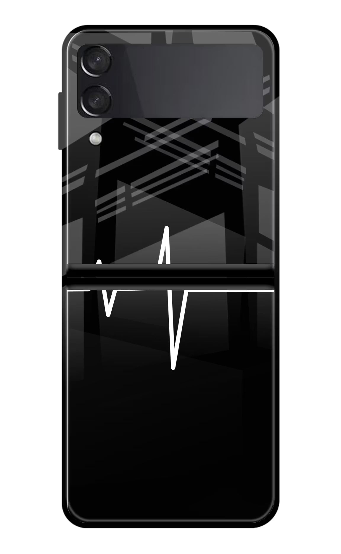Heart Beats Samsung Galaxy Z Flip4 Glass Case Back Cover by Casekaro