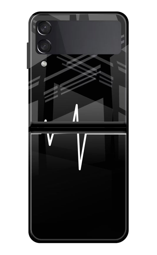 Heart Beats Samsung Galaxy Z Flip4 Glass Case