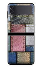 Multicolor Jeans Samsung Galaxy Z Flip4 Glass Case