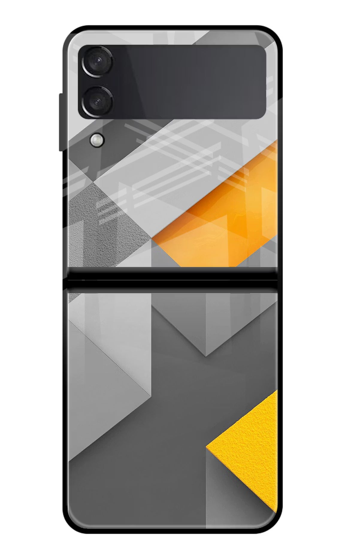 Abstract Samsung Galaxy Z Flip4 Glass Case