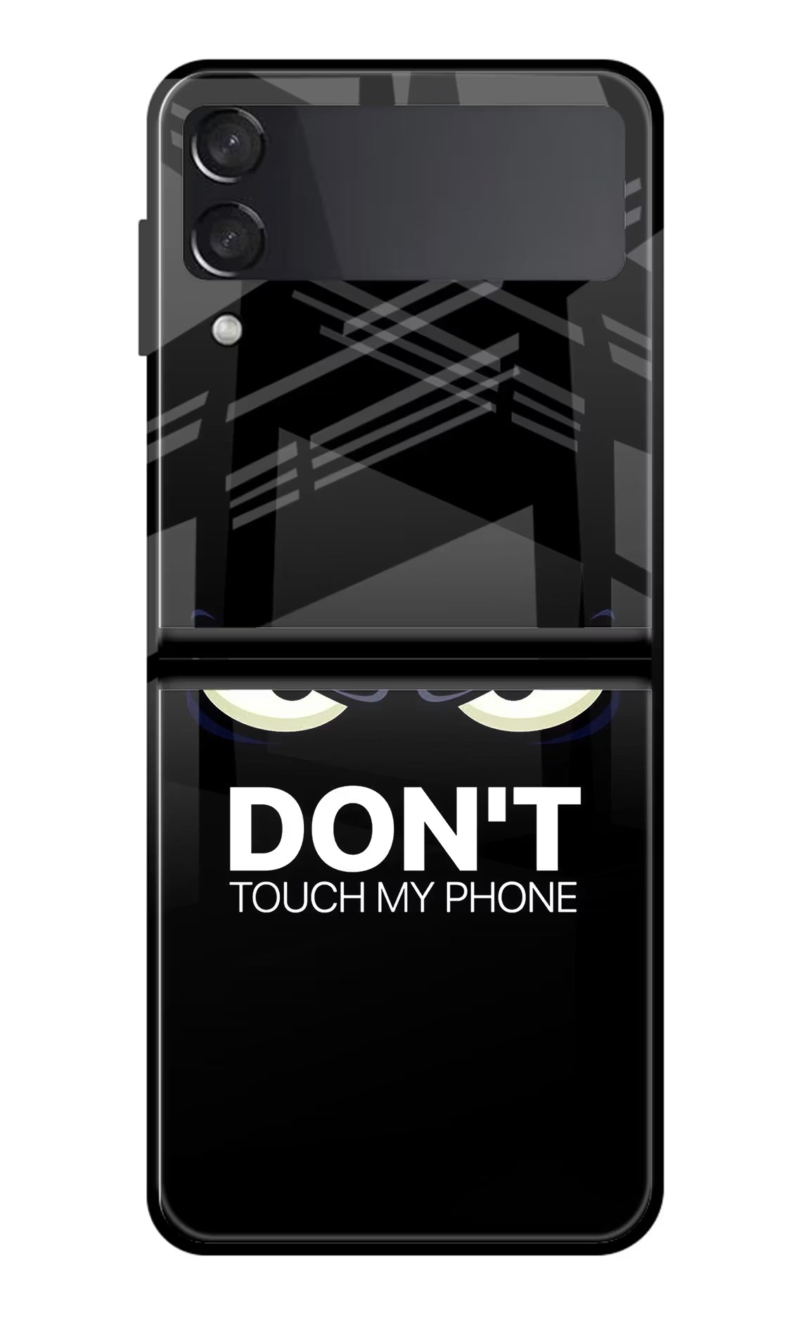 Don'T Touch My Phone Samsung Galaxy Z Flip4 Glass Case