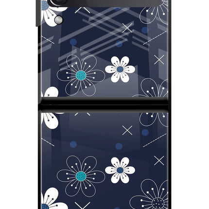 Flowers Samsung Galaxy Z Flip4 Glass Case