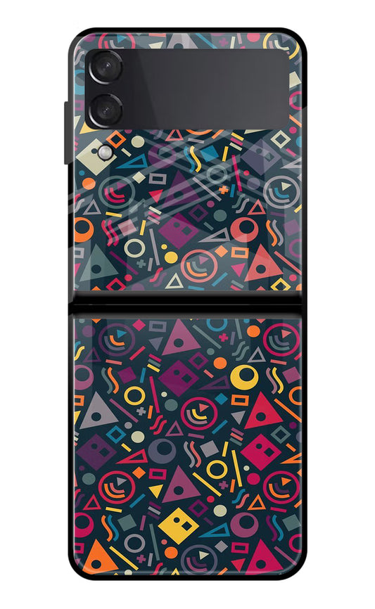 Geometric Abstract Samsung Galaxy Z Flip4 Glass Case