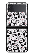 Cute Panda Samsung Galaxy Z Flip4 Glass Case