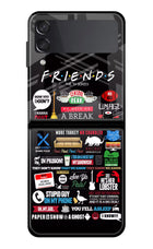 FRIENDS Samsung Galaxy Z Flip4 Glass Case Back Cover by Casekaro
