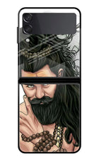 Mahadev Samsung Galaxy Z Flip4 Glass Case Back Cover by Casekaro