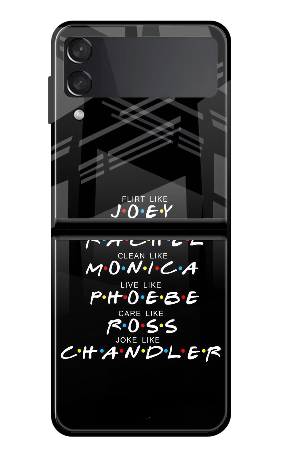 FRIENDS Character Samsung Galaxy Z Flip4 Glass Case