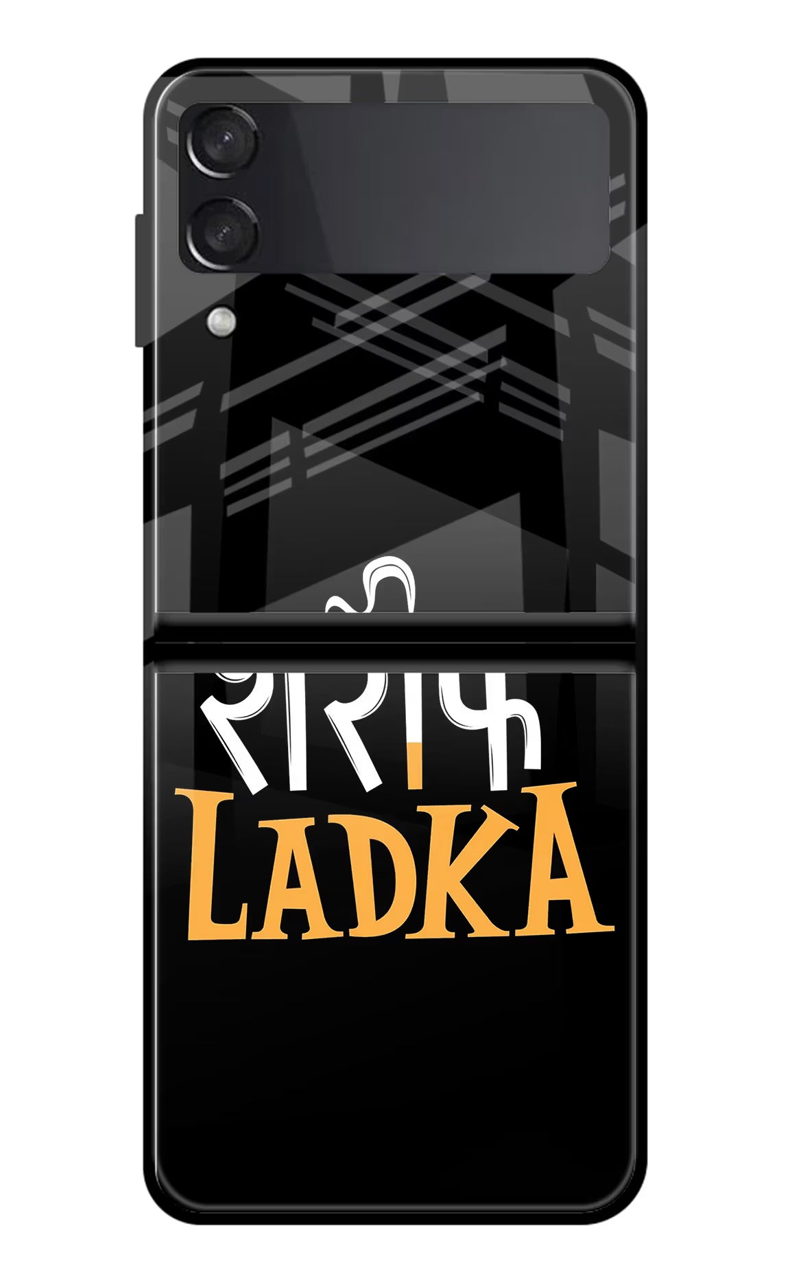 Shareef Ladka Samsung Galaxy Z Flip4 Glass Case Back Cover by Casekaro