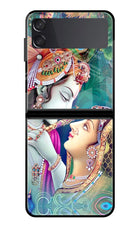 Lord Radha Krishna Samsung Galaxy Z Flip4 Glass Case