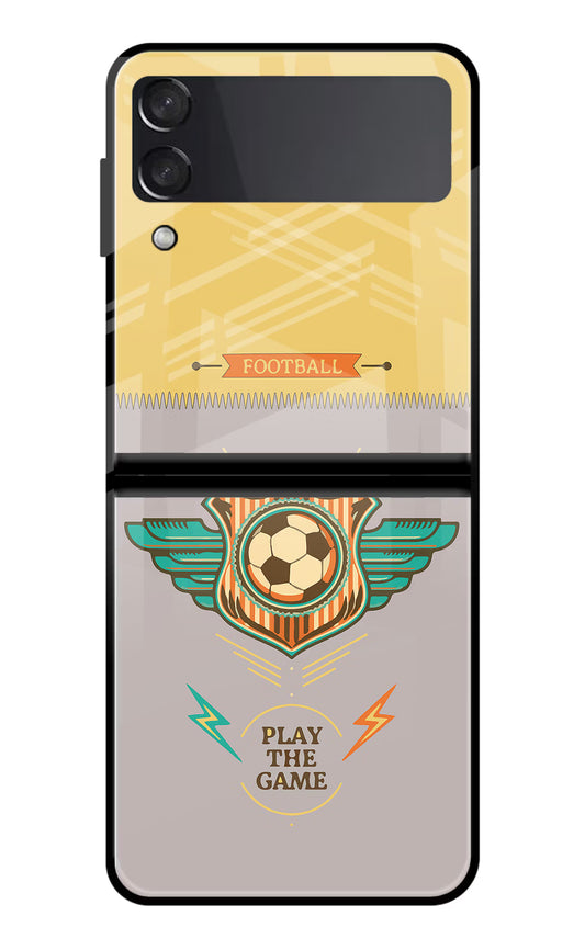 Football Samsung Galaxy Z Flip4 Glass Case