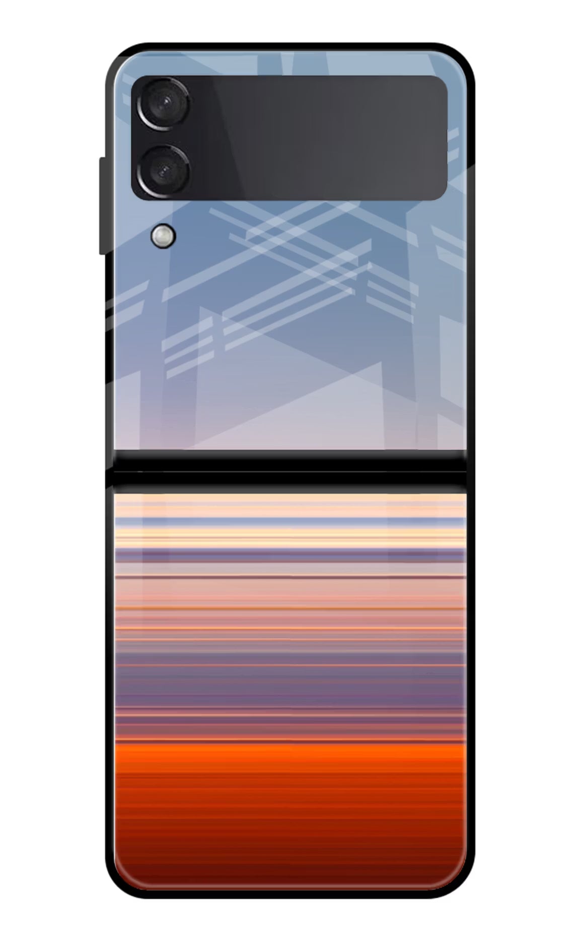 Morning Colors Samsung Galaxy Z Flip4 Glass Case Back Cover by Casekaro