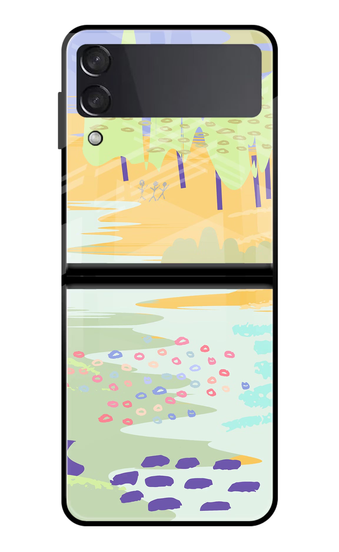 Scenery Samsung Galaxy Z Flip4 Glass Case Back Cover by Casekaro