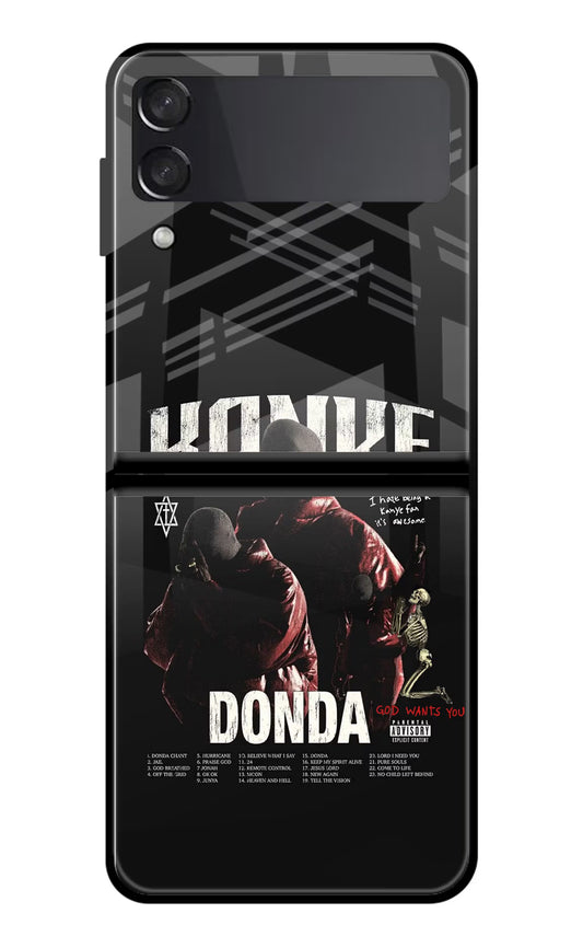 Donda Kanye West Samsung Galaxy Z Flip4 Glass Case