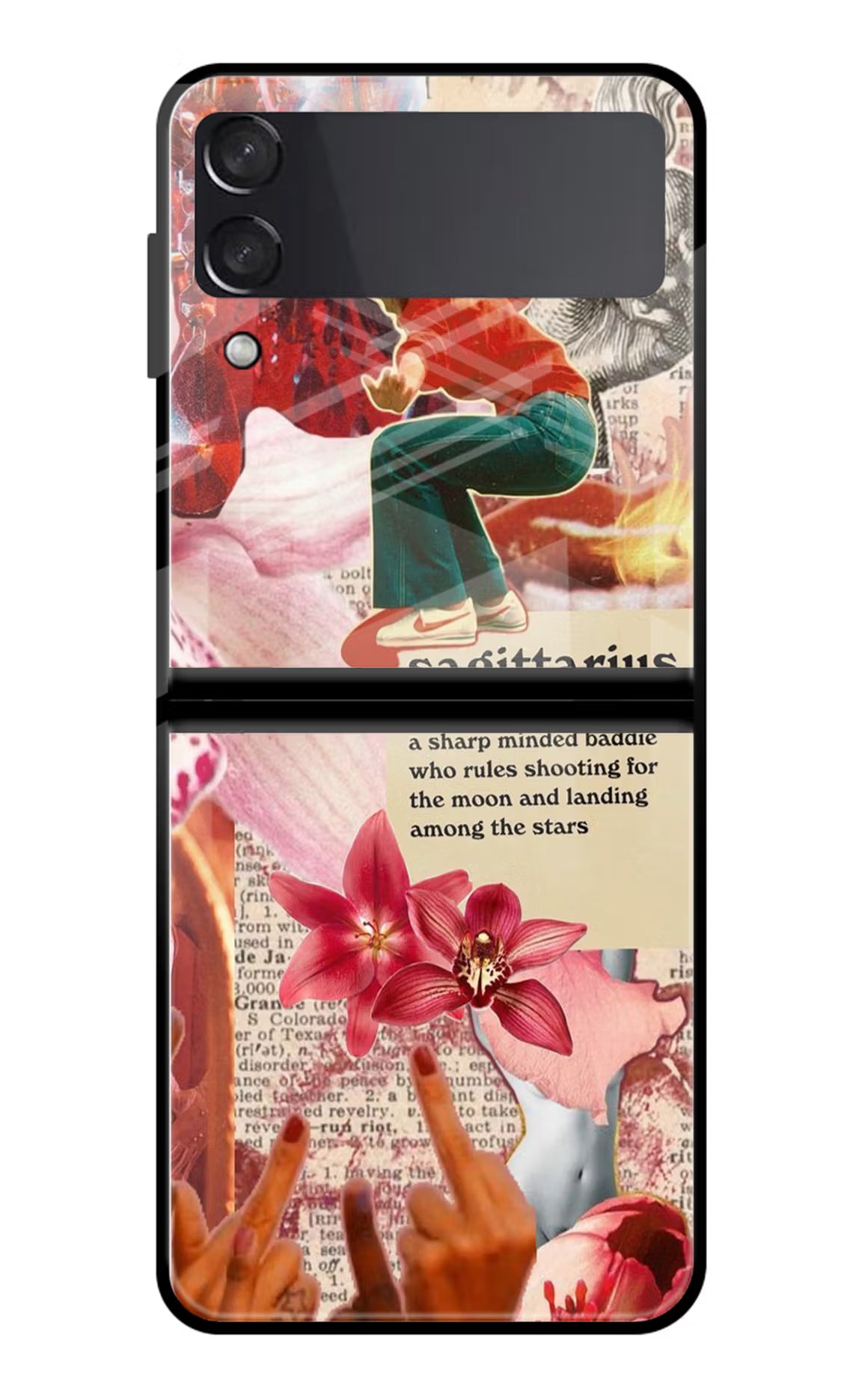 Sagittarius Zodiac Samsung Galaxy Z Flip4 Glass Case