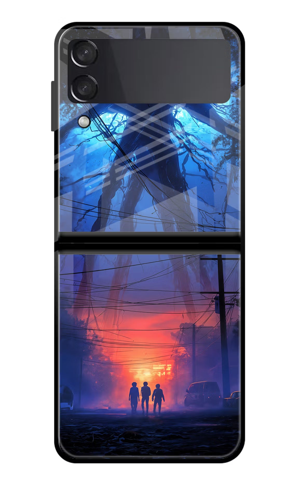 Ordinary Things Shadow Samsung Galaxy Z Flip4 Glass Case Back Cover by Casekaro