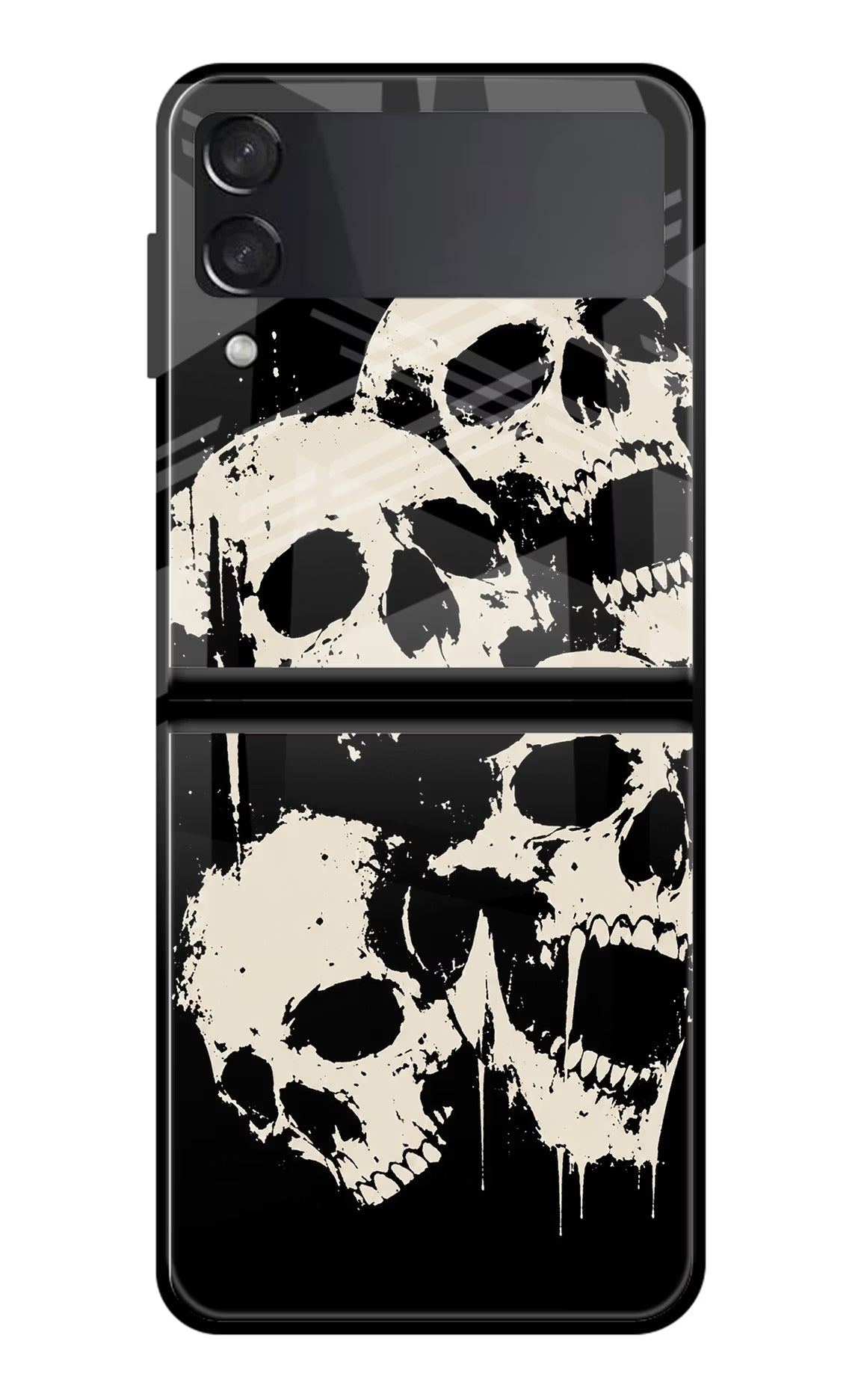 Dead Stack Samsung Galaxy Z Flip4 Glass Case Back Cover by Casekaro