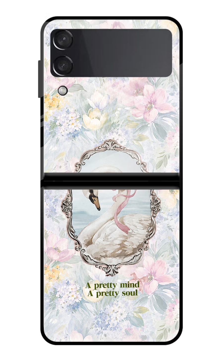 Pretty Mind Pretty Soul Samsung Galaxy Z Flip4 Back Cover, Glass case