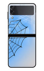 Blue Web Samsung Galaxy Z Flip4 Glass Case
