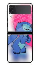 Stitch Hug Samsung Galaxy Z Flip4 Glass Case