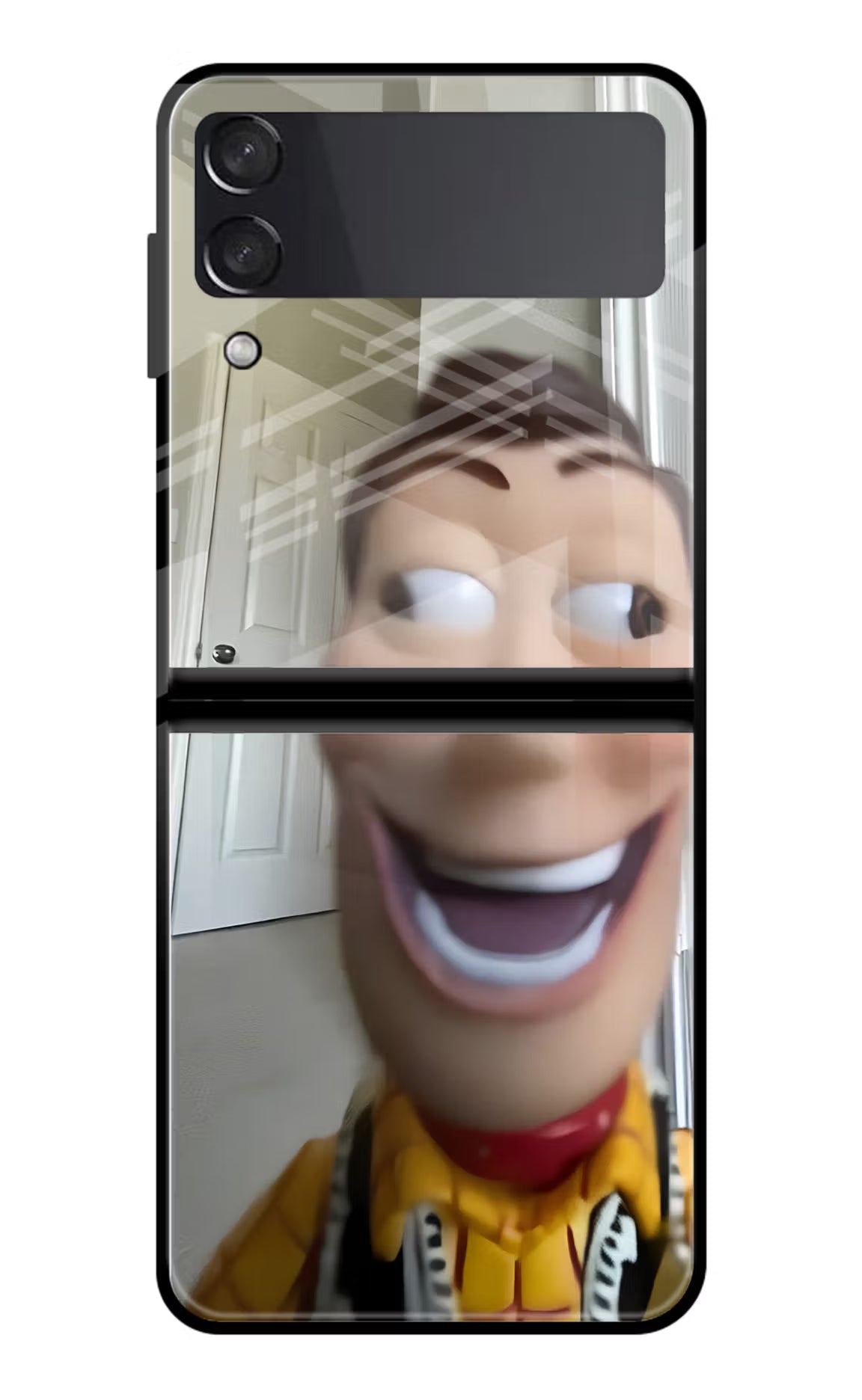 Side Eye Woody Samsung Galaxy Z Flip4 Glass Case