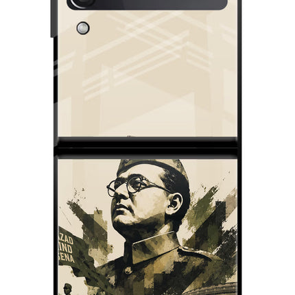 Netaji Rising Samsung Galaxy Z Flip4 Glass Case