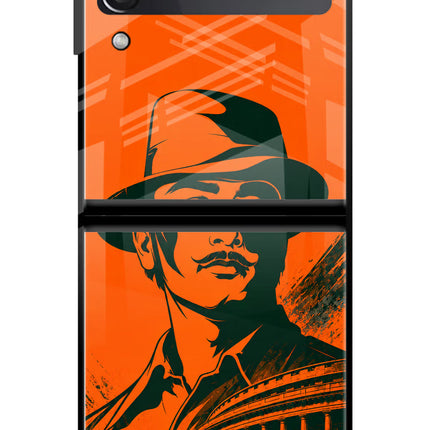 Bhagat Singh Legacy Samsung Galaxy Z Flip4 Glass Case