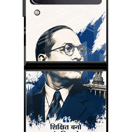 Dr. Ambedkar Visionary Samsung Galaxy Z Flip4 Glass Case