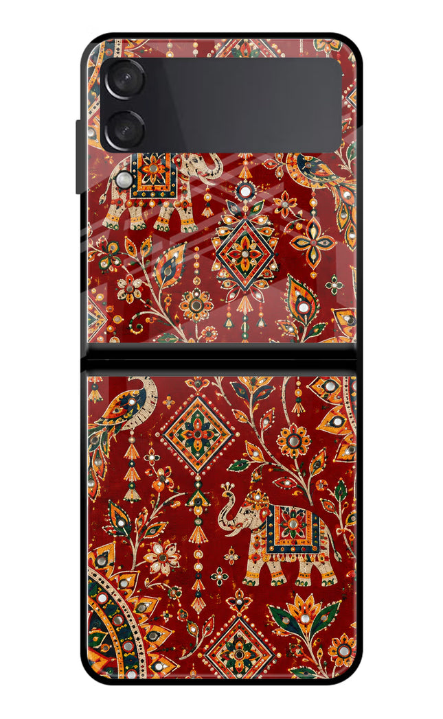 Laal Riwaaz Samsung Galaxy Z Flip4 Glass Case