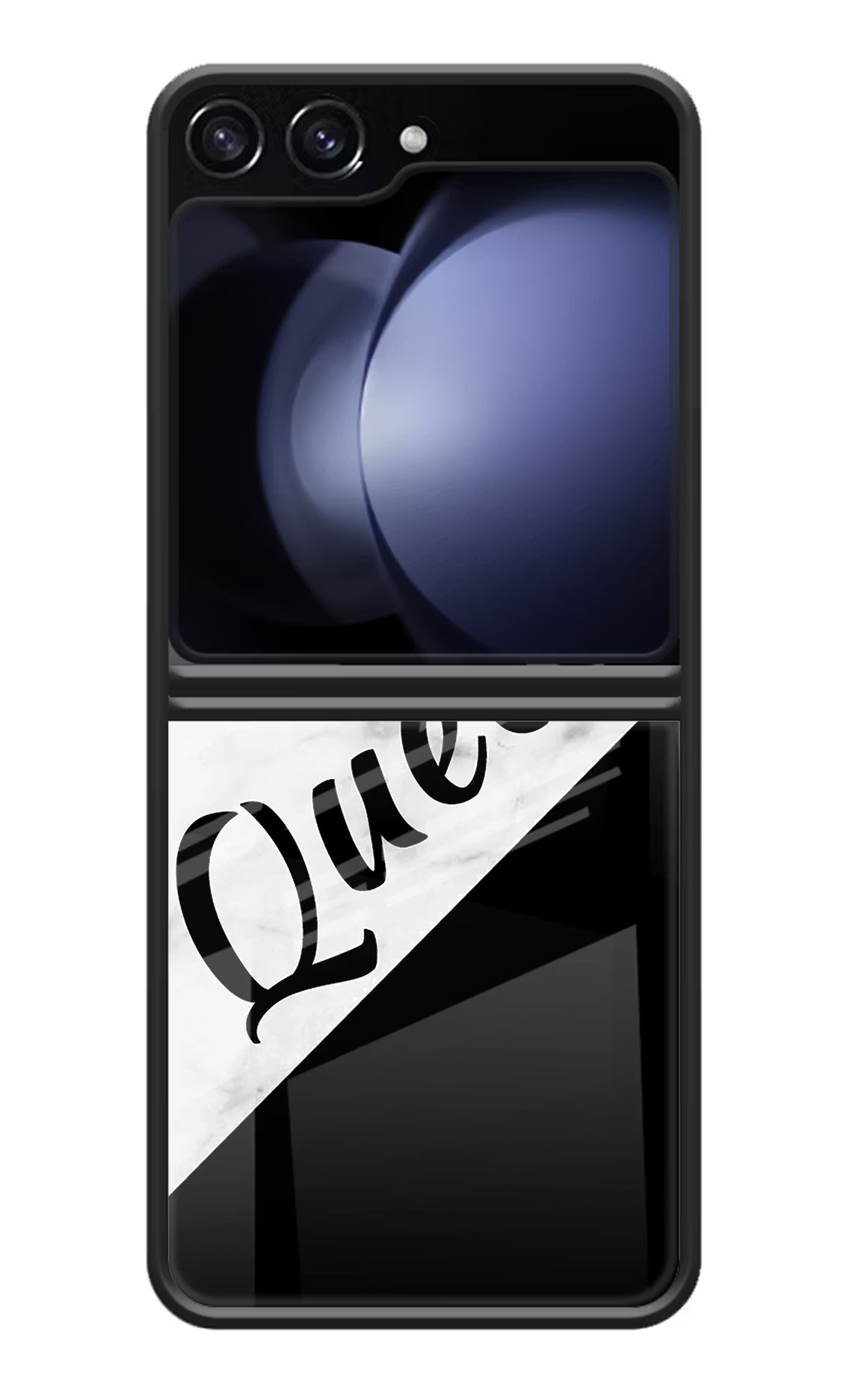 Queen Samsung Galaxy Z Flip5 Glass Case Back Cover by Casekaro