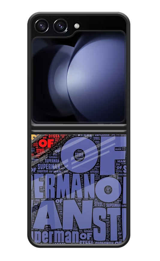 Superman Samsung Galaxy Z Flip5 Glass Case