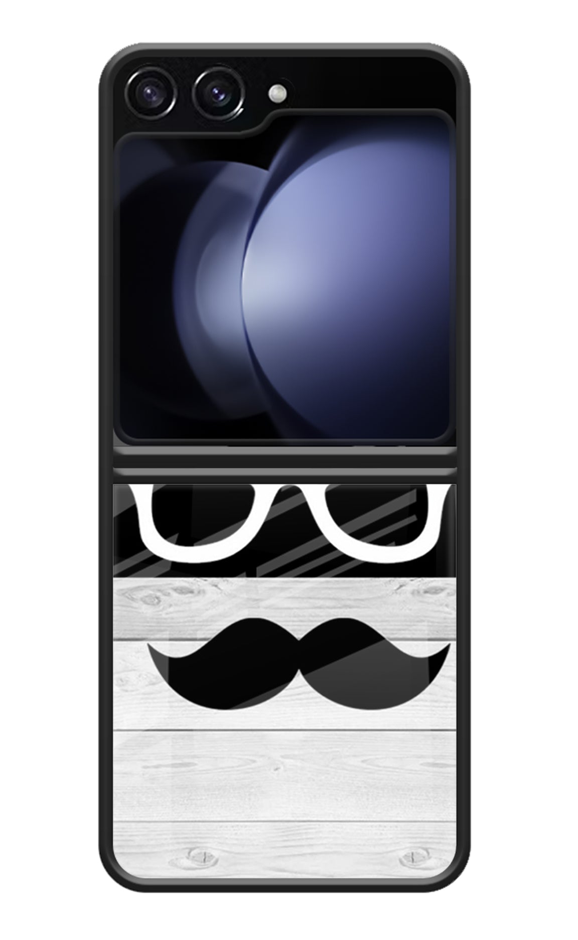 Mustache Samsung Galaxy Z Flip5 Glass Case