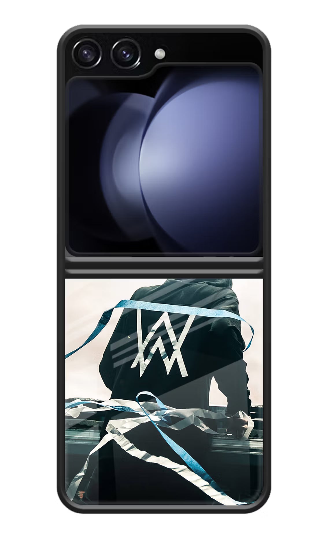 Alan Walker Samsung Galaxy Z Flip5 Glass Case Back Cover by Casekaro