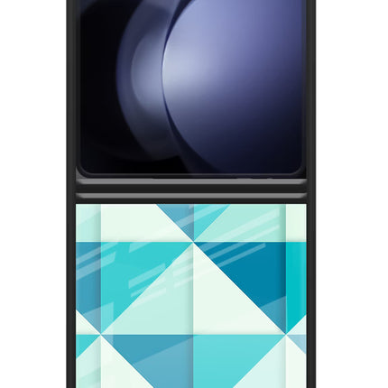 Abstract Samsung Galaxy Z Flip5 Glass Case