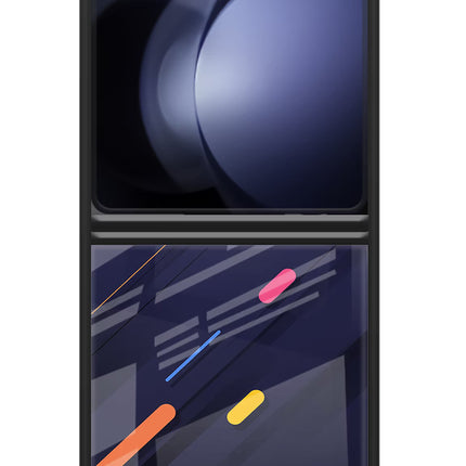 Abstract Design Samsung Galaxy Z Flip5 Glass Case