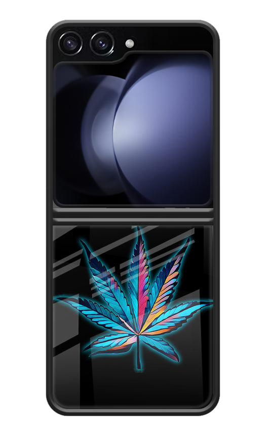 Weed Samsung Galaxy Z Flip5 Glass Case