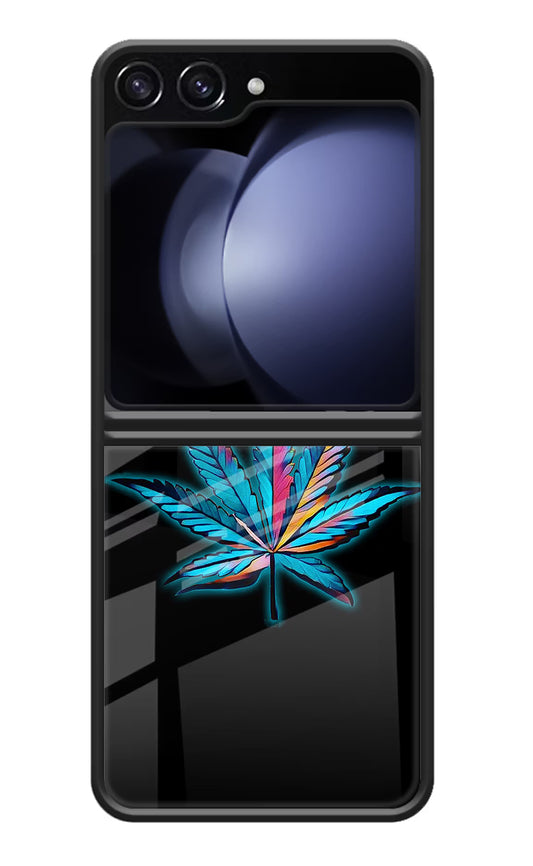 Weed Samsung Galaxy Z Flip5 Glass Case